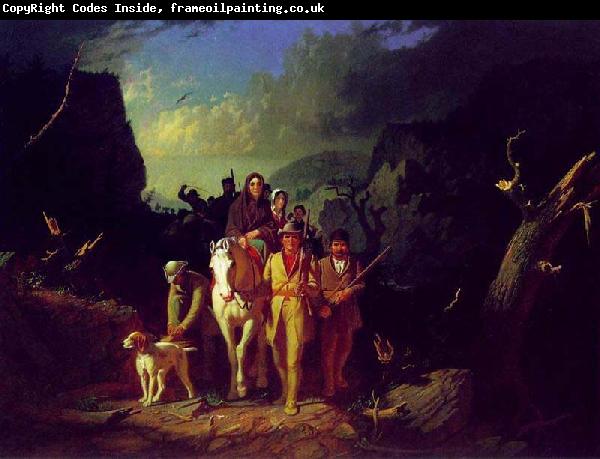 George Caleb Bingham Daniel Boone Escorting Settlers through the Cumberland Gap